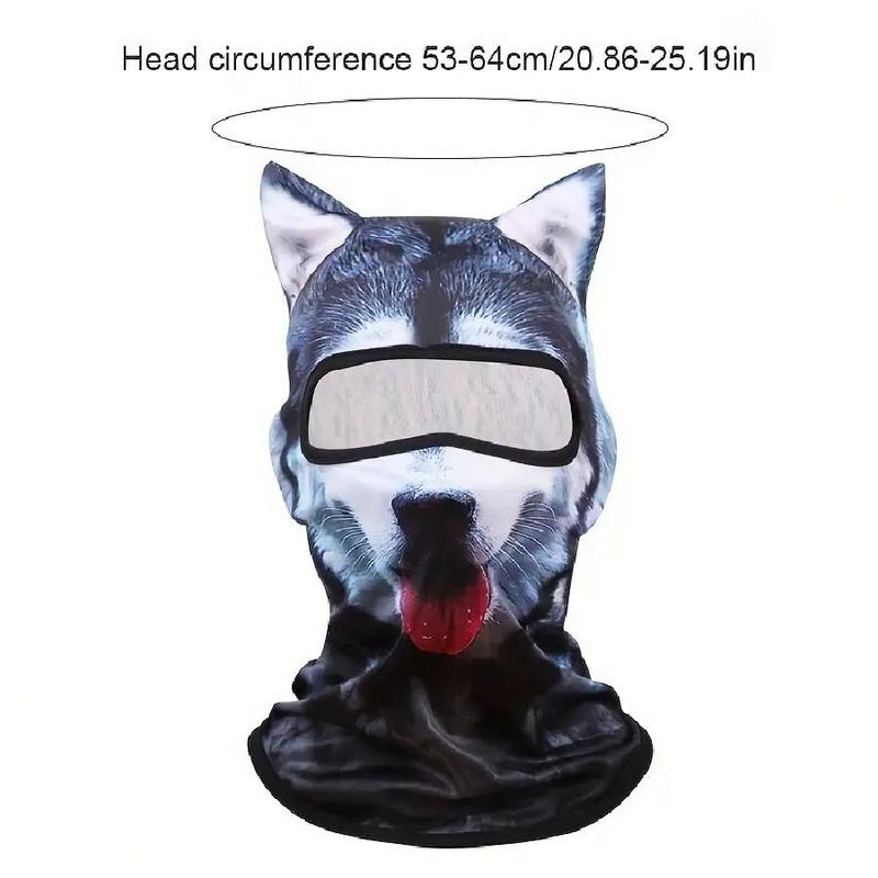 3D Cat Skiing Balaclava Mask with Ears Cute Animal Design Breathable Sun Resistant for Music Festivals Carnival Parties Outdoor Activities