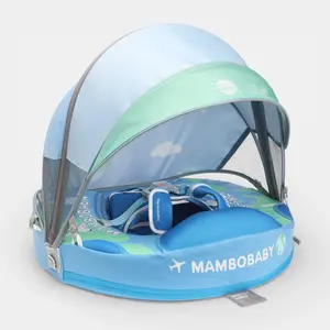 Heccei FoamCore Ultra Safety Planet Baby Float for 3M-2Y I UPF50+ Removable Canopy