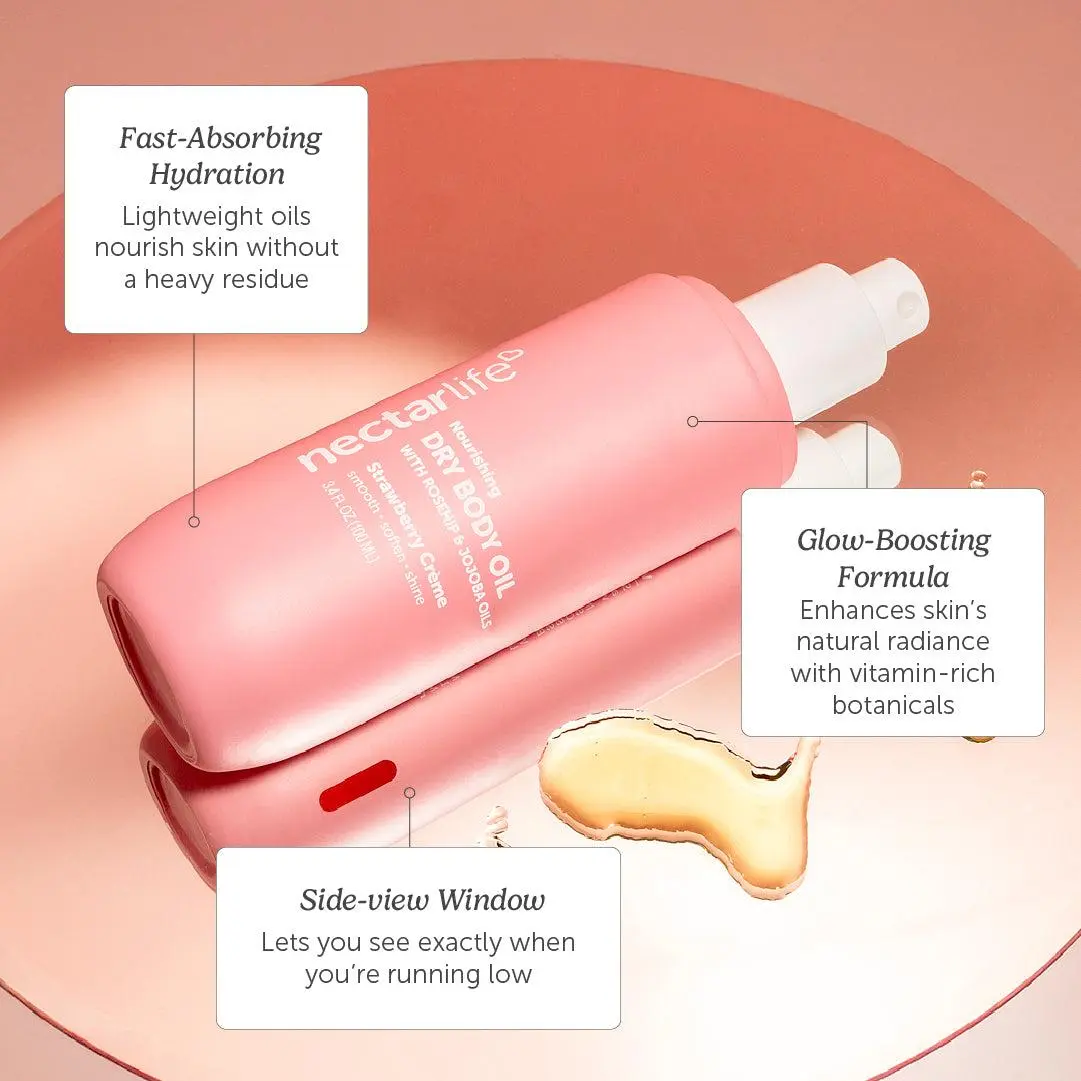 Strawberry Crème Nourishing Dry Body Oil