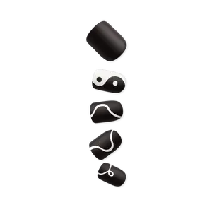 Impress Design No Glue Fake Press On Nails - Wide Fit - Deep Black | Design, Black, Short, Wider Squoval, Manicure