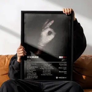 Drake "ICEMAN" v2 Album Poster - Album Cover Wall Decor - Aesthetic Music Poster