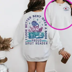 Neon Proud Smut Reader Shirt, I Look Better Bent Over a Book Shirt, Bookish Merch, Dark Romance Apparel, Spicy Book Lover Outfit, Best Gift Idea