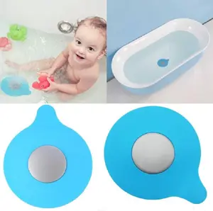 TIKA 2-Pack Silicone Floor Drain Plug Cover, Durable Water Stopper for Kitchen, Bathroom and Tub Drains