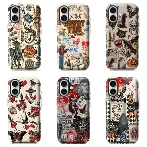 “Vintage Tattoo Flash Collage” Phone Case For iPhone 11 to 17