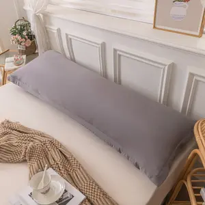 1pc Luxury Super Soft Comfortable Long Pillowcase-48*150cm/48*180cm, Soft Friendly Long Pillowcase, Sealed Pillowcase, Light Beige-FriendlyCushion Protector, Suitable for Single or Double Pillow, High-QualityBedroom Sofa Hotel Home Decor