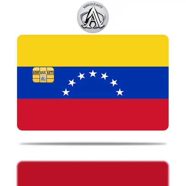 Venezuela Flag Debit Card Skin/Decal - High Quality Vinyl for Customization and Personalization