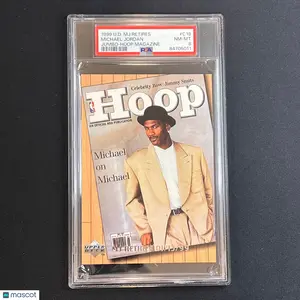 1999 Upper Deck MJ Retires Jumbo-Hoop Magazine #C18 Michael Jordan PSA NM MT 8 B