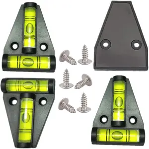 3Pcs Magnetic T Level with Screws Mounted, Screw and Magnetism Dual-function Bubble Spirit Levels, Leveling for Trailers,, Telescope, Tripods