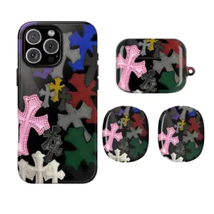 Gothic Cross Aesthetic – Luxury Streetwear Phone Case & AirPods Case,AirPods Max Compatible with iPhone & AirPods, Durable Protective Cover