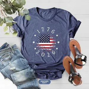 Made in America T-Shirt, Patriotic USA Flag Tee America 250th Anniversary Tee, Patriotic Gift, 4th of July Shirt, Independence Day Gift
