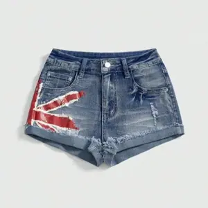 Women's Denim Shorts 2026 ROMWE Grunge Punk Spring Summer Day
