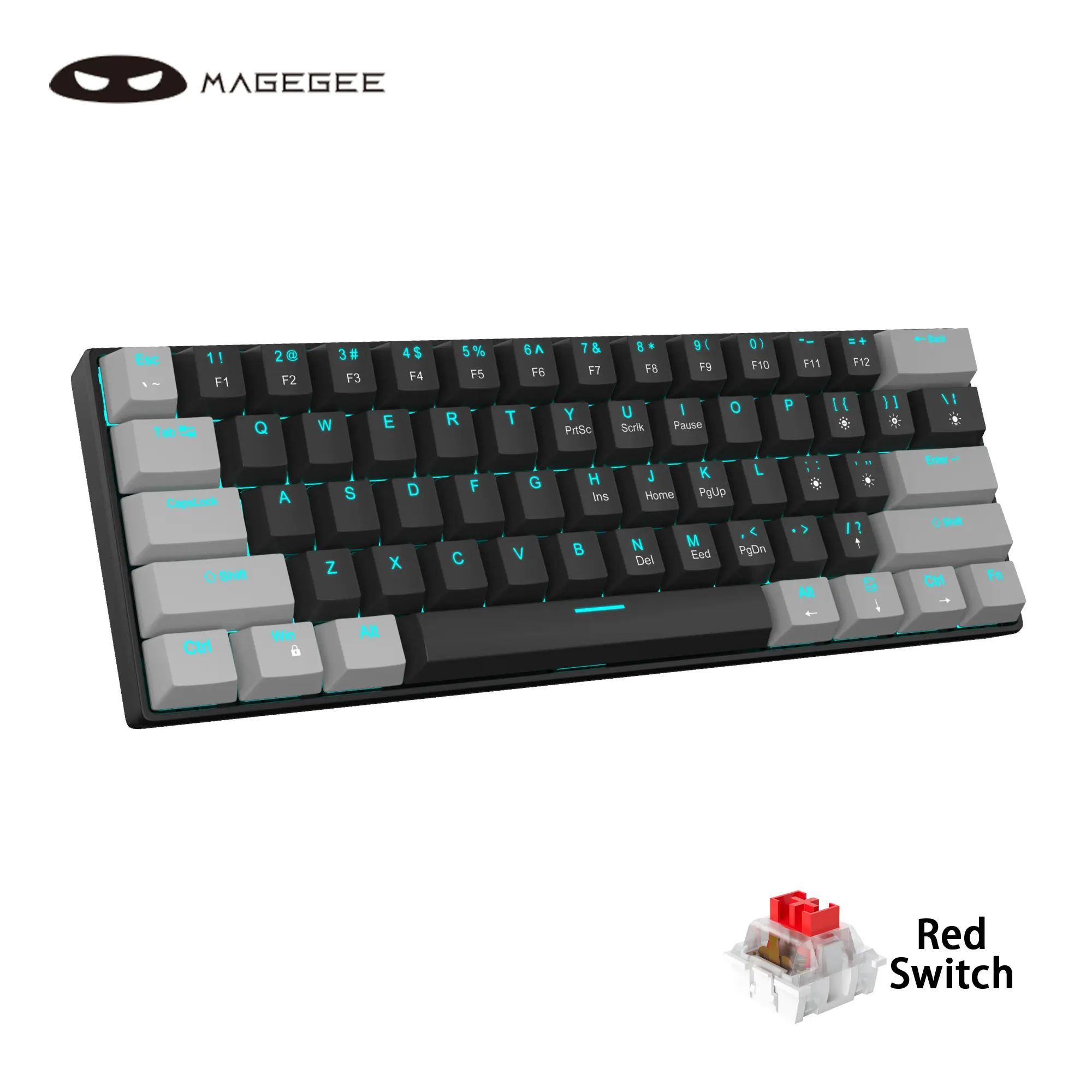 Grey Black-Red Switch