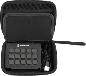CASEMATIX Travel Case for Elgato Stream Deck & HD60 Game Capture - EVA Hard Shell, Zipper Closure, Non-Scratch Interior, Portable Storage for Streaming Equipment