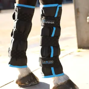 Shires ARMA SubZero Ice Boots - Cold Therapy Cooling Leg Wraps for Horses
