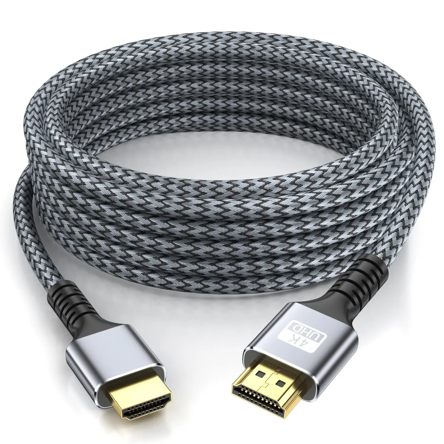 8k Hdmi Cable 6.6ft Ultra High Speed HDMI 2.1 Cable 8K@60HZ 4K@120HZ 48Gbps HDMI Cord for HDTV,PS4,PS5,Monitor Laptop,Xbox,HDCP 2.2&2.3 Support HDR,eARC,Ethernet,Dolby.(Silvery)﻿