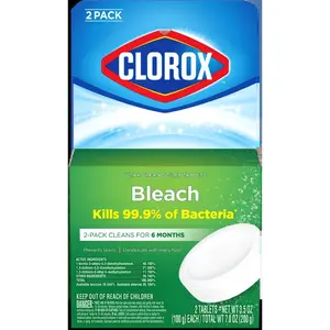 Automatic Toilet Bowl Cleaner Tablets with Bleach - 1 Count