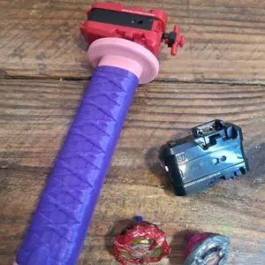 Beyblade X Katana Grip Pink and Purple Durable Design for Enhanced Grip and Control collection