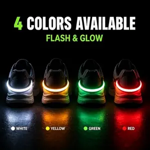 2pcs LED Shoe Clip Lights, Flashing U-Shaped Running Safety Lights with Clip-On - Mini Suitable for Night Jogging, Cycling, Walking, Outdoor Sports - for &, Low Voltage Operation