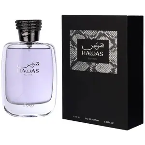Rasasi Perfumes | Hawas For Him | Men's Fragrance | Eau de Parfum | 3.4 OZ - 100 Ml | Bergamot - Cadarmom & Driftwood Notes