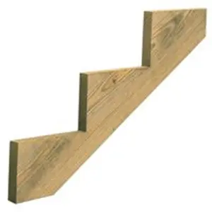 Universal Forest Products 7295314 39 in. 3-Step Stair Stringer