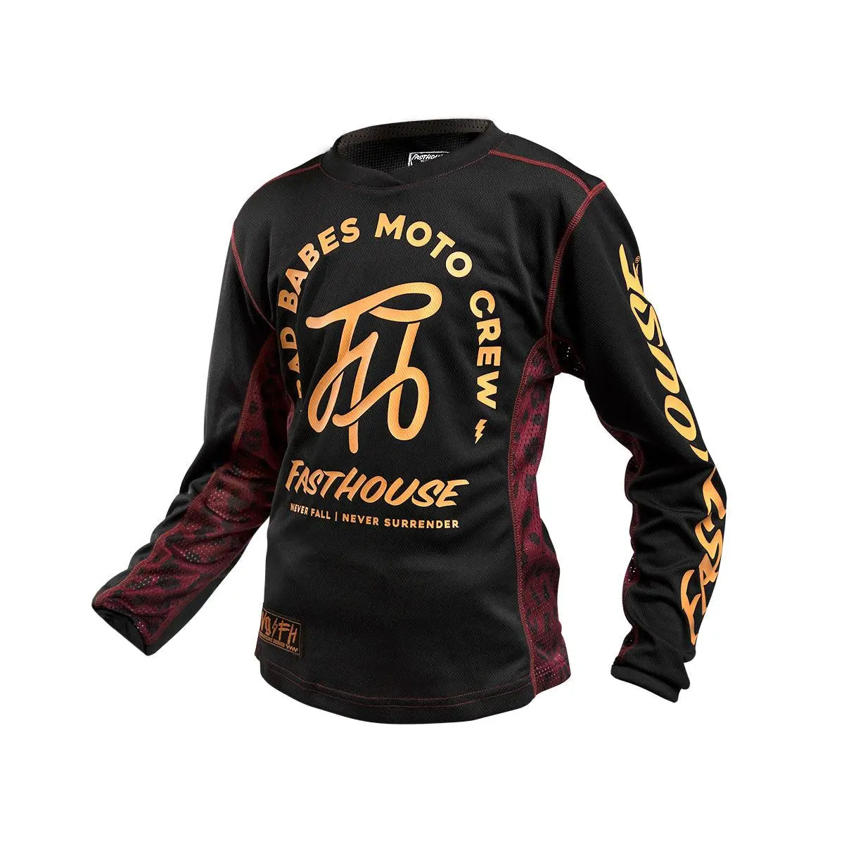 Fasthouse Girl's Grindhouse Golden Script Jersey - Black