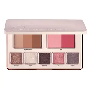 HY-PER NATURAL FACE PALETTE No-Makeup-Makeup Eye & Cheek Essential Eyeshadow Set Eyeshadow Swatches Glitter Bronze