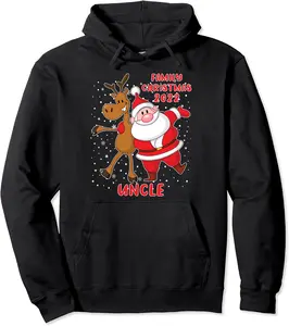 Matching Family Christmas 2022 Uncle Santa Elf Squad Mens Pullover Hoodie - Matthewmatt Shop 52B0BLP5FVSX