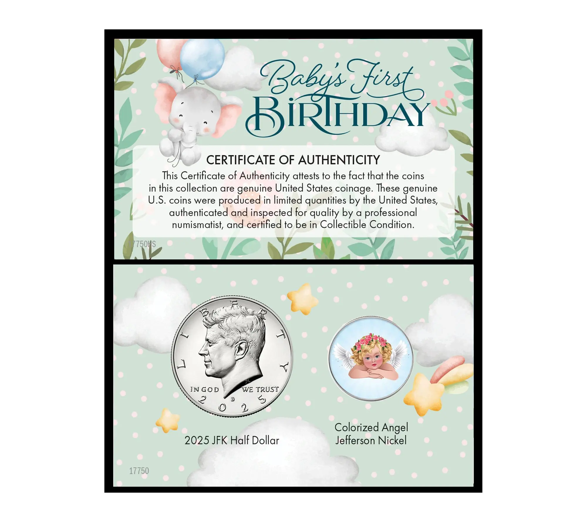 American Coin Treasures 2025 Baby's First Birthday Coin Card American Coin Treasures 2025 Baby's First Birthday Coin Card