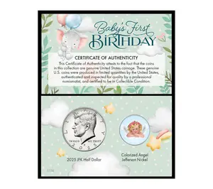 American Coin Treasures 2025 Baby's First Birthday Coin Card American Coin Treasures 2025 Baby's First Birthday Coin Card
