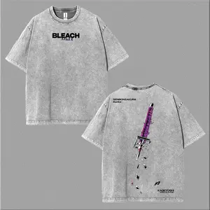 Bleach - Byakuya Streetwear Shirt, Japanese Anime T-Shirt, Unisex Anime T-Shirt Cotton, Streetwear Man Top Fabric Menswear