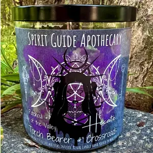 Hecate- Torch Bearer & Crossroads- Spirit Guide Intention Candle