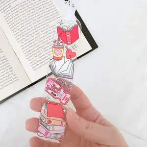 Book Lovers Club Glitter Acrylic Bookmark