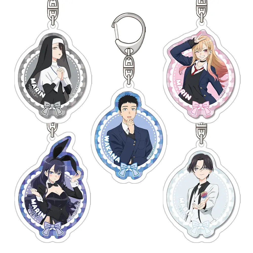 My Dress-Up Darling Acrylic Keychain, Gojo Wakana, Marin Kitagawa, Sajuna Inui & Shinju Inui Official Bag Charm, Gift for Fans
