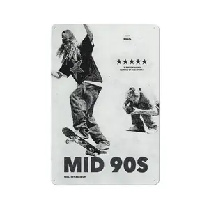 Vintage Mid 90s Movie Poster Metal Poster | Iconic Skate Culture Decor | Perfect for Skate Parks & Bars