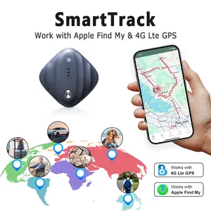 GPS Tracker for Items, Global Positioning Device with Apple Find My, 60-Day Battery, SOS Alert, Geo-Fence,for Kids, Pets, Luggage, Travel (200+ Countries)