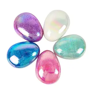 Portable Egg Comb Starry Sky Hair Brush, Anti-Tangle Smooth Hair Comb for Kids, Small Edge Brush for Children, Travel-Friendly Design