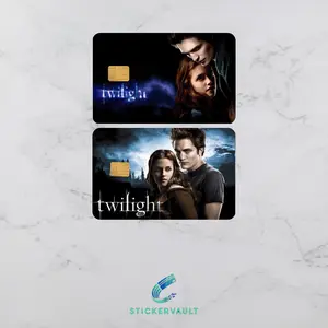 Twilight Saga Edward Bella Debit Credit Vinyl Card Sticker -Small Chip