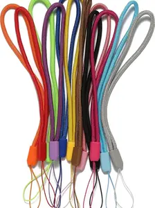 12 Pack Wrist Lanyards Short Colorfull Hand Wrist Lightweight Lanyard Strap String for USB Keys Keychain Assorted Colors
