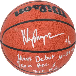 Klay Thompson Dallas Mavericks Autographed Wilson Authentic Series Indoor/Outdoor Basketball with Multiple Inscriptions - Limited Edition of 5 - Fanatics Authentic Certified