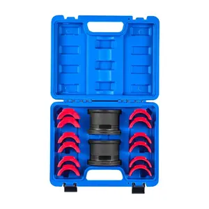 Bearing Press Kit, 14 Pcs, Bearing Race and Seal Driver Set with Bushings and Adapters, Bushing Driver Tool Set, Heavy Duty Carbon Steel Seal Removal Installation Tool Kit with Storage Case