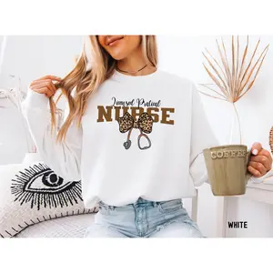 Licensed practical nurse T-Shirt / Sweatshirt , Leopard LPN Shirt, Gift for LPN , New LPN graduation , Future lpn shirt, Nursing student Cotton