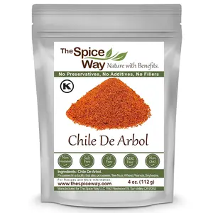 The Spice Way Chile De Arbol Powder Cayenne Pepper Non GMO, Oil Free, Salt Free, MSG Free
