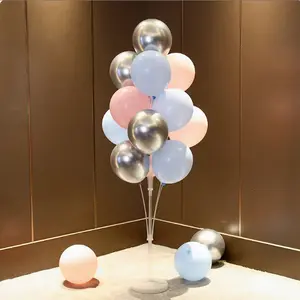 Black and Gold Party Decorations Balloon Stand Table Centerpieces for Birthday Wedding Retirement Anniversary Father's Day Halloween New Years Graduation Decorations