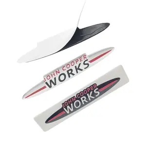Car-Styling Metal Stickers JCW Emblem Grille Badge For Mini Cooper S John Cooper Works R50 R52 R53 R55 R56 R57 R58 R59 F55 F56