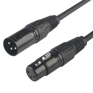 Dmx Terminator 3 Pin XLR Cables Male Female XLR Patch Cable, XLR Cable 10ft/3m Microphone Wire Extension Connectors, Light Dmx Cable with 3 Pin Connector for Stage Lights Dmx Signal Connection