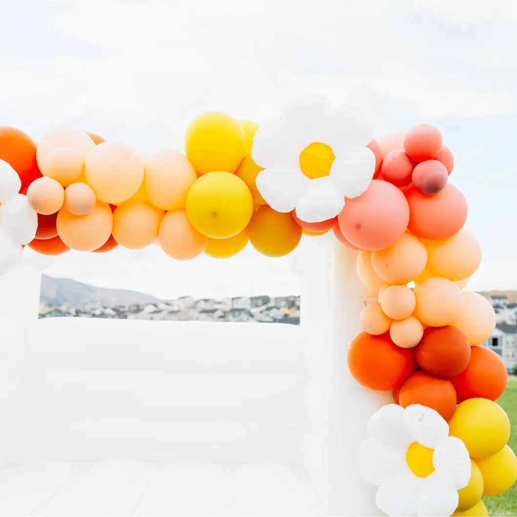 Groovy birthday Party | Daisy Balloon Garland Kit | Dusty Rose and Retro Yellow Balloon Arch | Two Groovy Party | Groovy One
