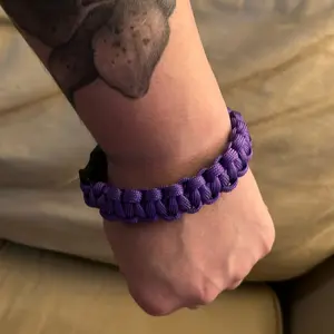 Paracord charms, bracelets, and keychains.