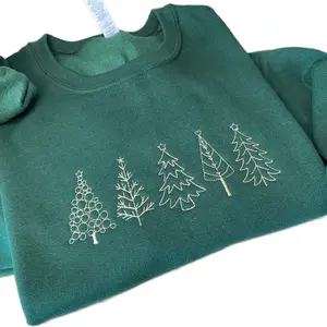 Embroidered Christmas Sweatshirt , Embroidery, Christmas Sweatshirt, Soft