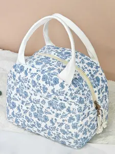 Simple, lightweight, personalized and trendy women's handbag, insulated lunch box bag, bento lunch storage bag, portable lunch bag, Durable Lunch Bag, suitable for use in outings, camping, bringing meals to work and other occasions