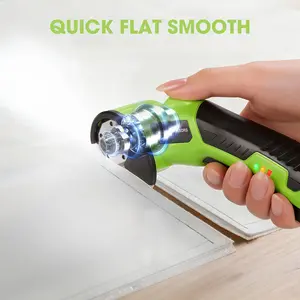 Wireless scissors, rechargeable lithium-ion electric scissors, cordless handheld rotary cutter for fabric, leather & craft cutting